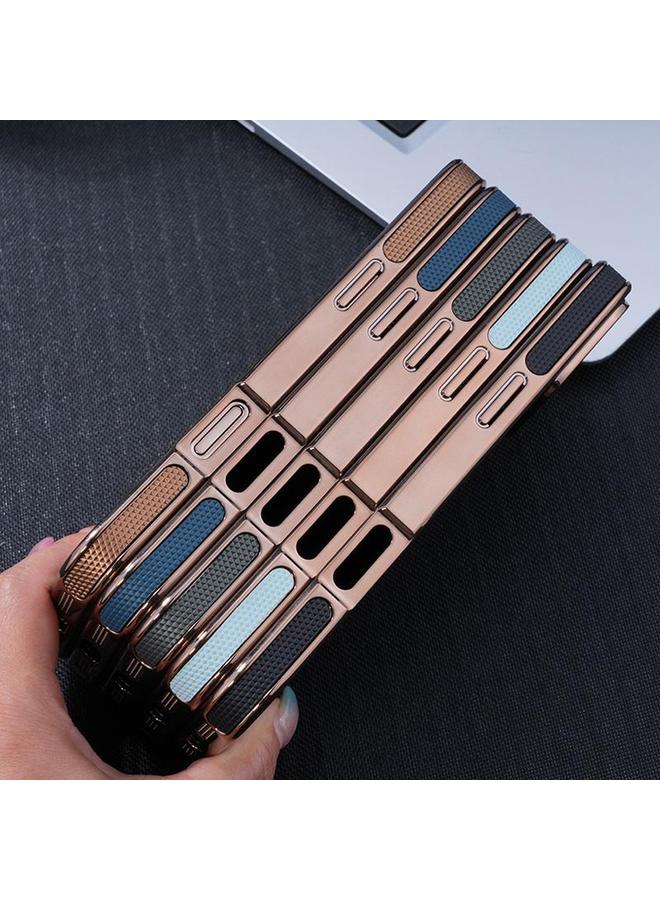 زبون جراب لهاتف iPhone 12 Pro مصنوع من الجلد المطلي بالكهرباء وملصق جانبي ناعم مع جراب هاتف MagSafe - Image 4