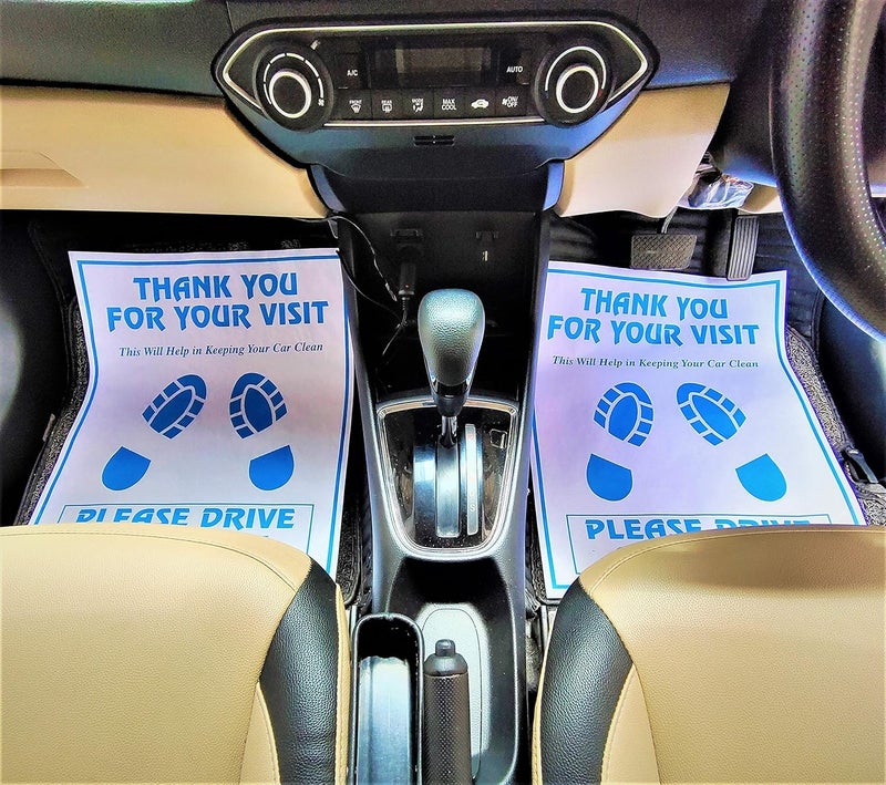PACKSHARK CONVRT Packshark Car Disposable Paper Foot Mat For Car, White, Universal Size (Pack Of 250) - Image 5