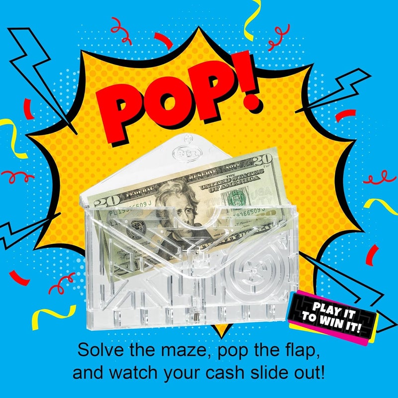 BILZ ® Money Maze | Fun Money Gift Puzzle Game for Ages 8+ | Easy Setup with Envelope Flap | for Gift Cards, Cash & Ticket Holder | Perfect for Graduations, Christmas, & Birthdays - Image 4