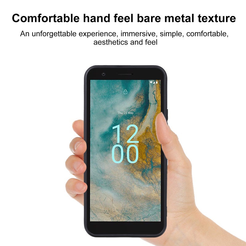 HuHa Case Cover For Nokia C02 TPU Phone Case(Black) - Image 3