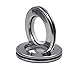 Ailejia Ailejia Stainless Steel Curtain Grommets DIY Rings Eyelet Ring Inner Diameter 1-9/16"(4cm) Silencer Sliding Metal Pack  - Image 2