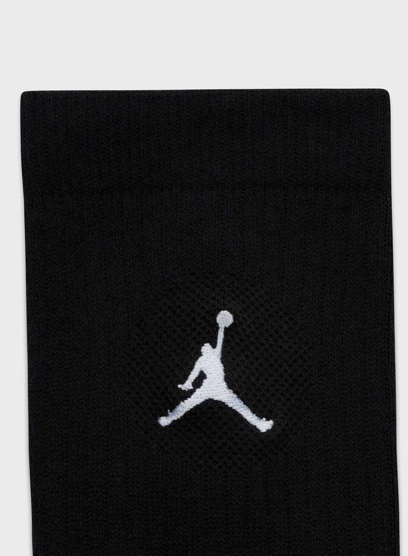 Jordan 3 Pack Everyday Cush Poly Crew Socks - Image 2