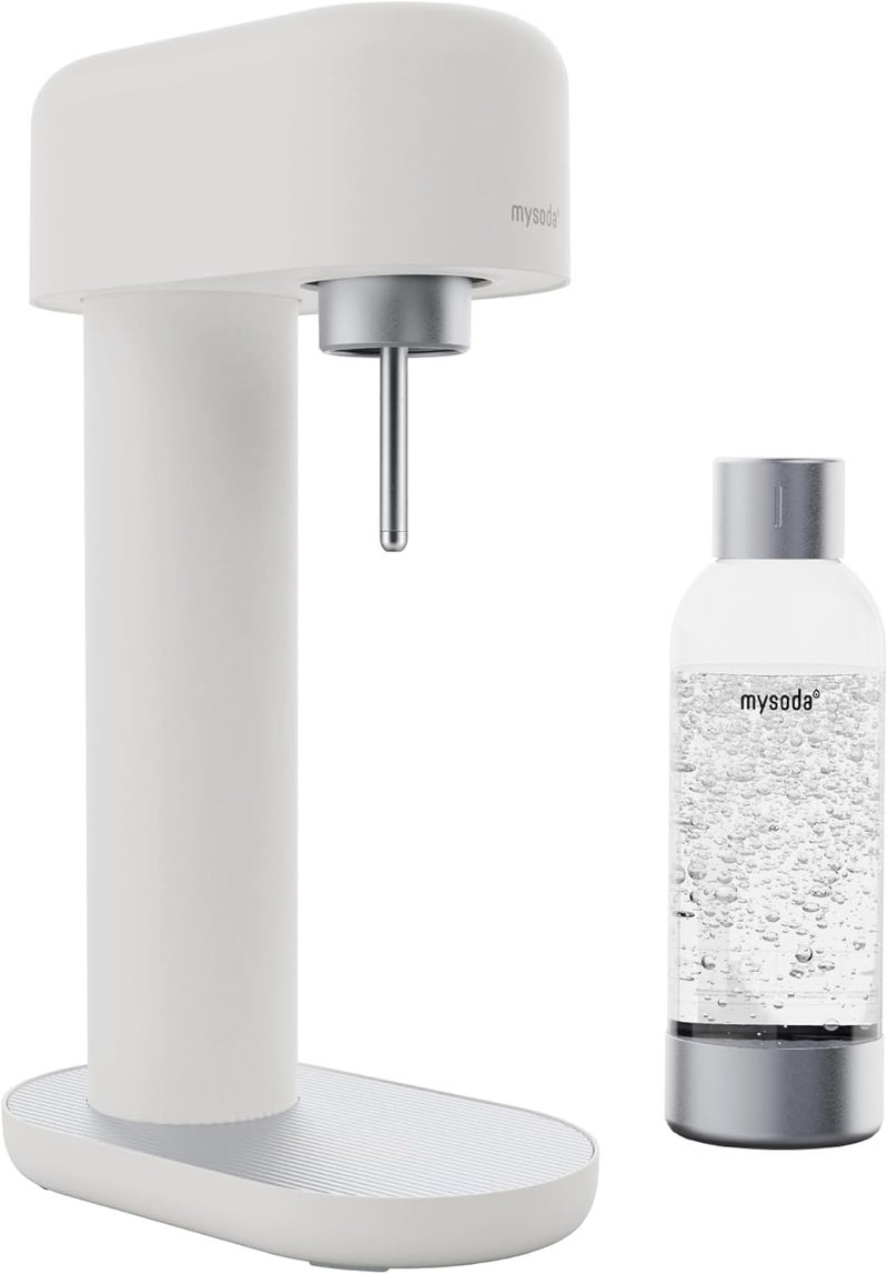 Mysoda Premium Carbonating Bottle 1L Silver - Compatible with and any brands - Quick-Lock Reusable Bottles - Lid and Base Made of Stainless Steel - BPA Free - Image 2