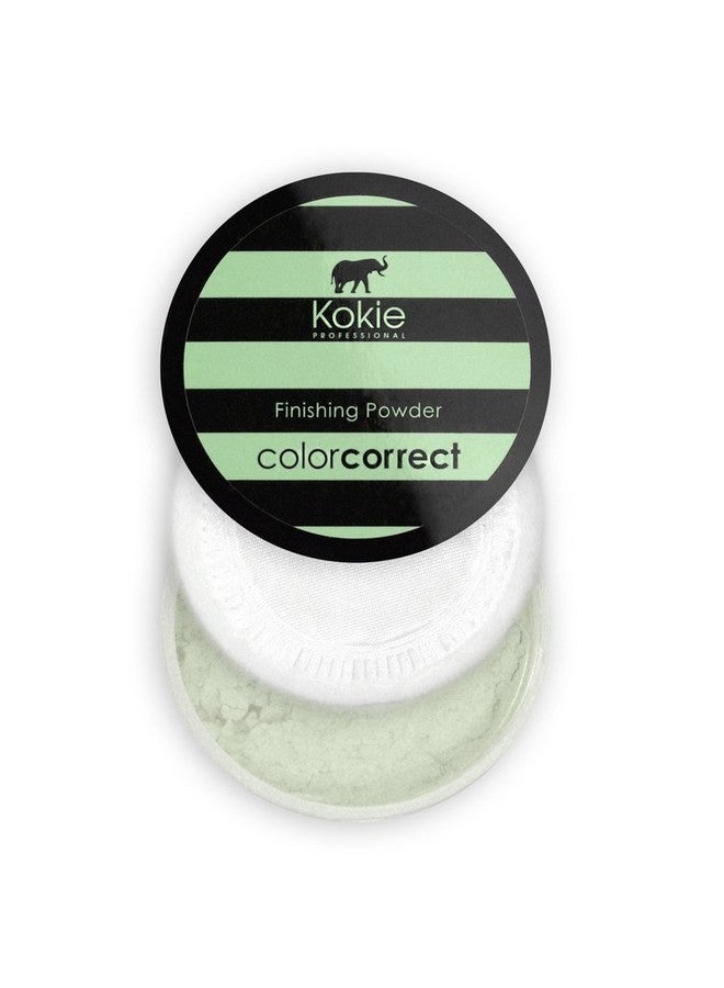 Kokie بودرة تثبيت المكياج باللون الأخضر لتصحيح الاحمرار 0.18 أونصة - Image 2