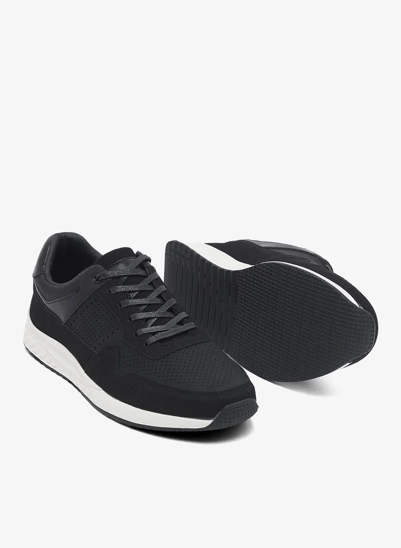 Robert Wood  Perforated Casual Sneakers for Men | Best Price UAE
