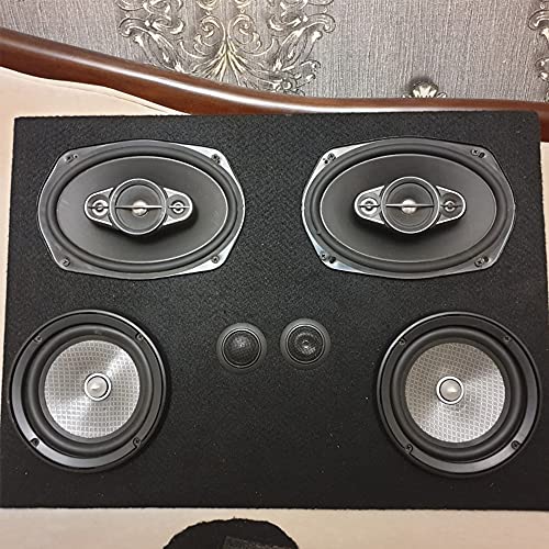 Flushbay Speaker Box Covering Carpet Black 39.37" × 39.37" Speaker Cabinet Subwoofer Sub Box Liner Carpeting Stain-Resistant Multipurpose Felt Liner Carpet for Car Truck Auto RV Boat Marine (Black) - Image 3