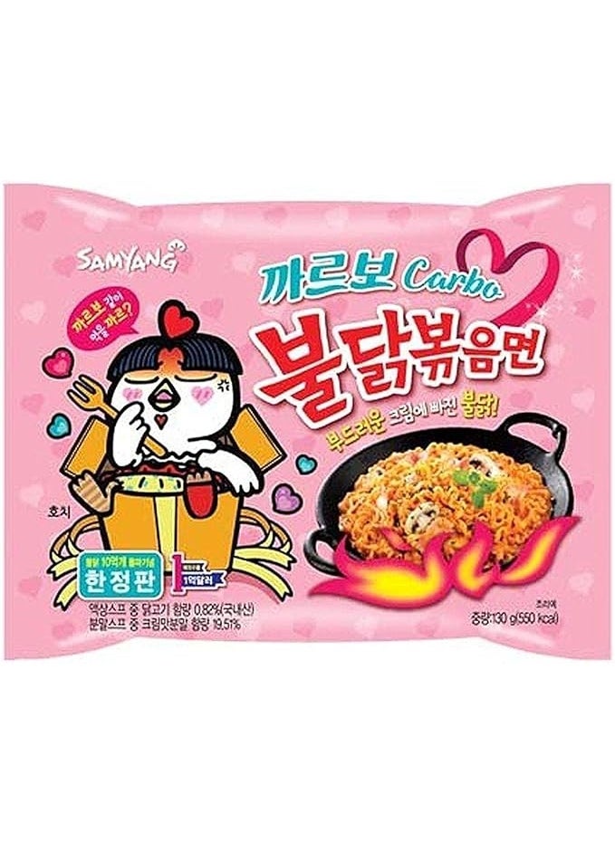 Samyang Samyang Buldak Hot Chicken Ramen Carbonara Noodles 140 gm  - Image 1