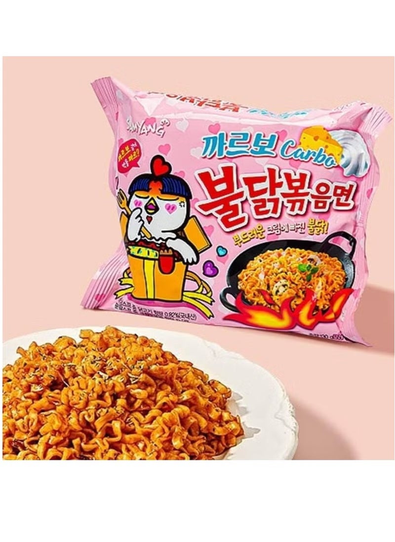 Samyang Samyang Buldak Hot Chicken Ramen Carbonara Noodles 140 gm  - Image 3