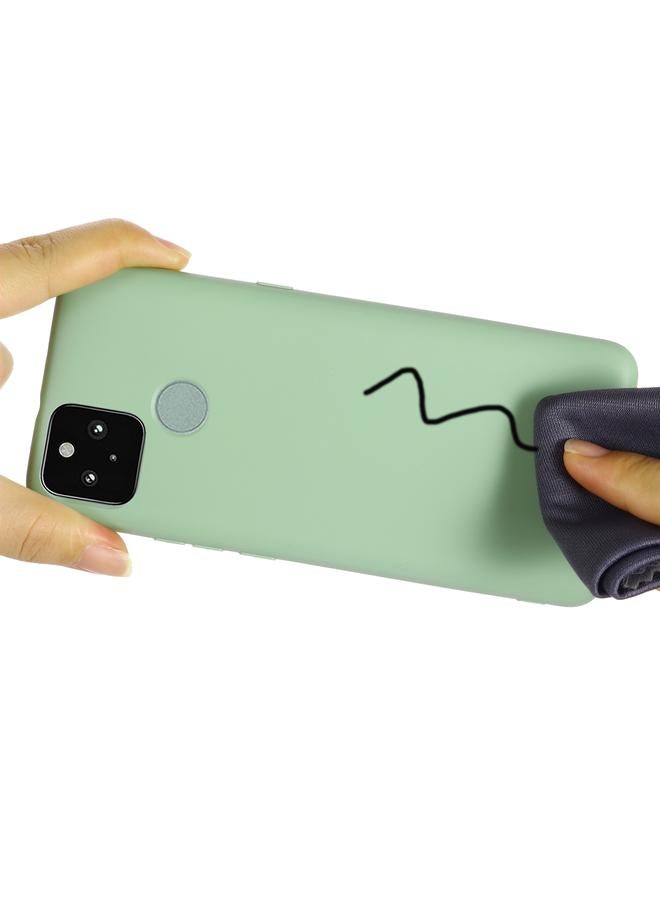 The Bros Case For Google Pixel 5A Solid Color Liquid Silicone Dropproof Full Coverage Protective Case - Image 5