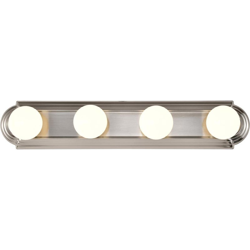 NUVO 60/301 Four Light Vanity, 4Lt Strip, Pwt, Nckl, B/S, Slvr - Image 1