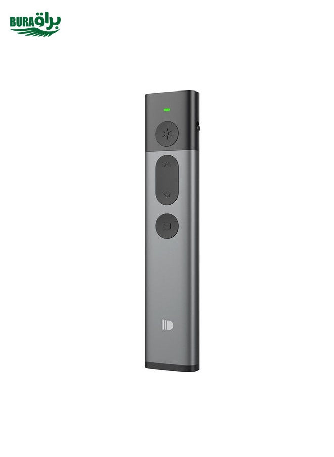 BURAQ - Doosl DSIT032 2.4GHz Wireless Presenter PowerPoint Clicker Representation Remote Control Green Laser Pointer, Control Distance: 100m - Image 1