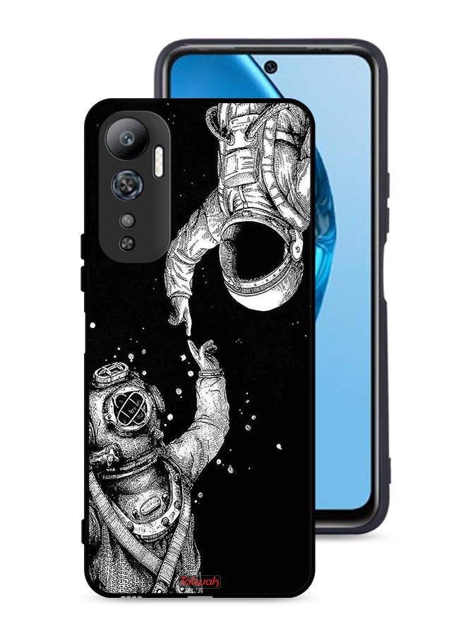 Tolwak Infinix Hot 20 4G Protective Case Cover Astronauts - Image 1