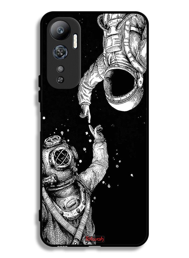 Tolwak Infinix Hot 20 4G Protective Case Cover Astronauts - Image 2
