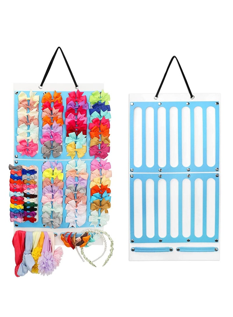 كابتن تيك Bow Holder for Girls Hair Bows, Hair Clips Storage Hanger w, Hair Accessories Organizer, Wall Hanging for Girl Room 1 Item - Image 1
