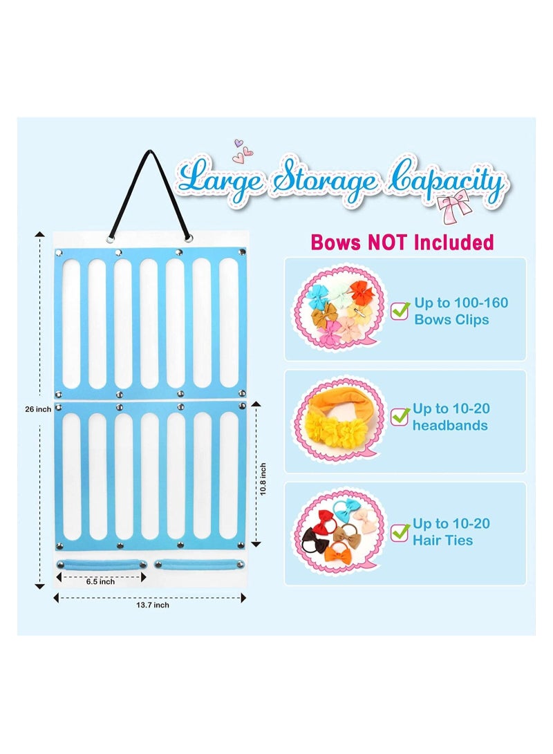 كابتن تيك Bow Holder for Girls Hair Bows, Hair Clips Storage Hanger w, Hair Accessories Organizer, Wall Hanging for Girl Room 1 Item - Image 5