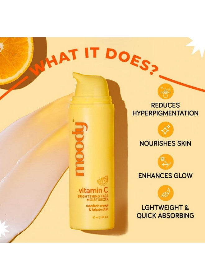  مودي كريم مصل فيتامين C للوجه مرطب للبشرة المتوهجة مع النياسيناميد والألفا أربوتين يبهت التصبغ والبقع الداكنة ويقلل من بهتان البشرة، خالٍ من الزيوت وخفيف الوزن لجميع أنواع البشرة، 50 مل - Image 3