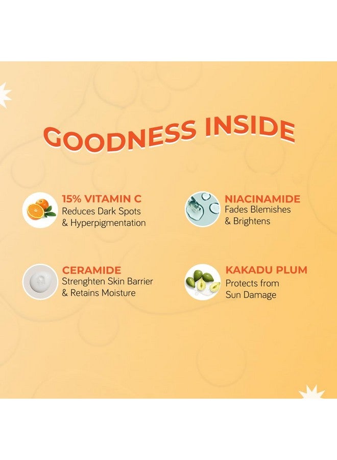  مودي كريم مصل فيتامين C للوجه مرطب للبشرة المتوهجة مع النياسيناميد والألفا أربوتين يبهت التصبغ والبقع الداكنة ويقلل من بهتان البشرة، خالٍ من الزيوت وخفيف الوزن لجميع أنواع البشرة، 50 مل - Image 2