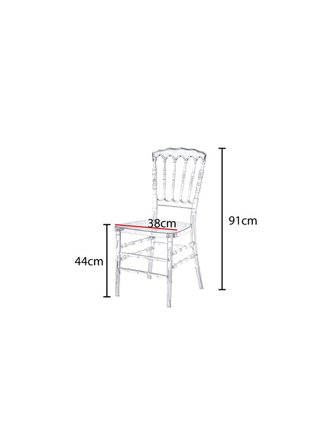 JILPHAR FURNITURE Jilphar Furniture Acrylic Modern Dining Chair JP1386  - Image 3