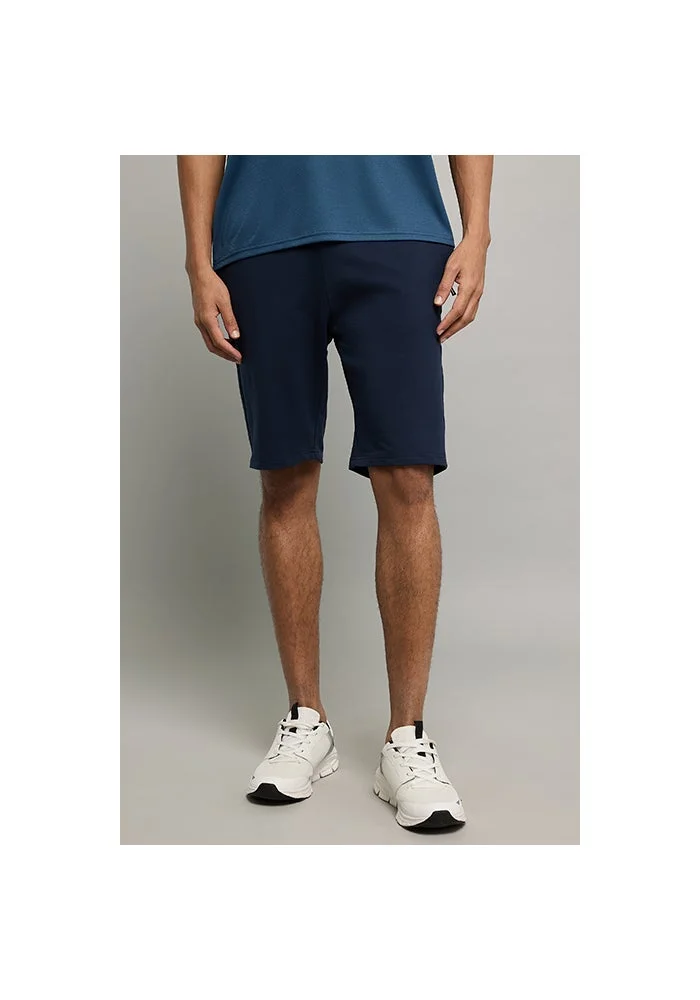 أر أند بي Solid Shorts with Drawstring Waist