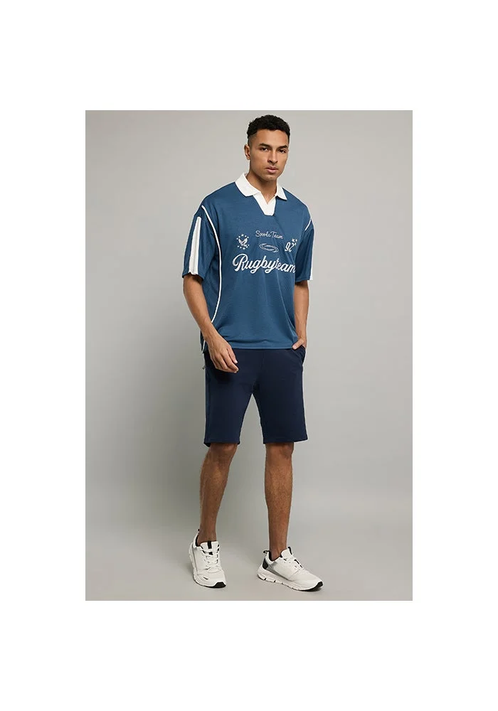 أر أند بي Solid Shorts with Drawstring Waist