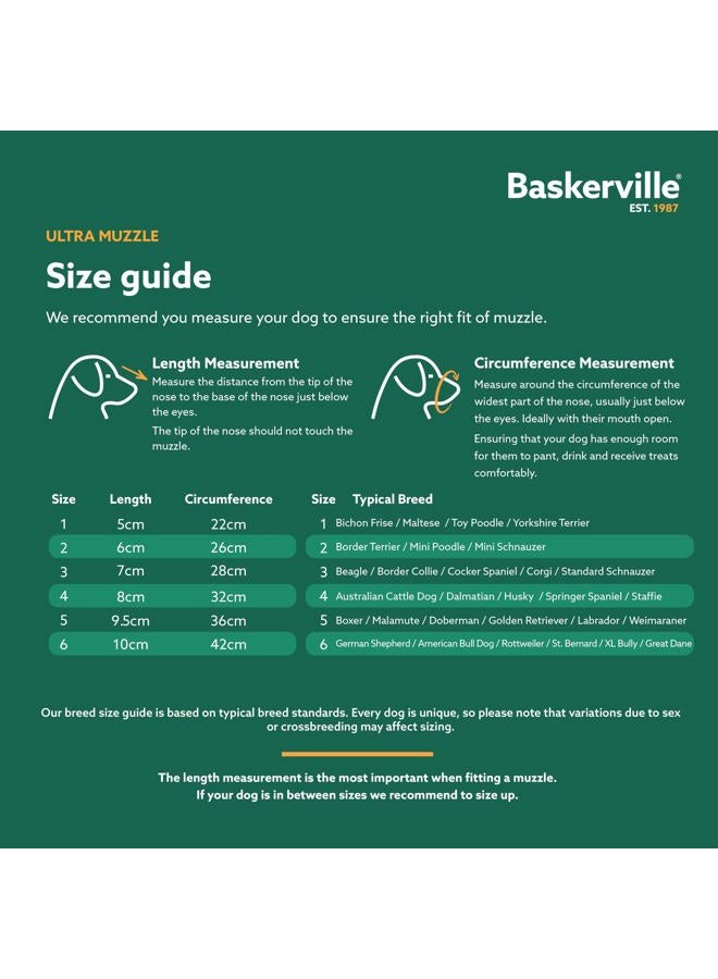 Baskerville كمامة باسكرفيل الفائقة - تصميم إنساني مسجل، قابلة للتنفس، يمكن للكلب أن يتنفس ويشرب، قابلة للتعديل، مبطنة، كمامة تدريب للكلاب الكبيرة، تمنع العض، البحث عن الطعام في البرية (الحجم 5، أسود) - Image 5