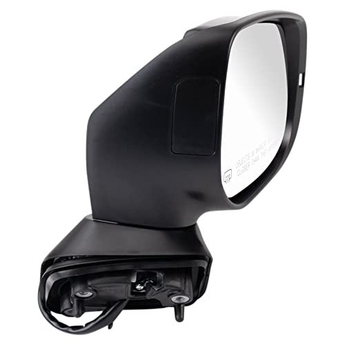 TRQ Passenger Side Power Heated Mirror Smooth Black Manual Fold Turn Signal Compatible with 2019-2020 Subaru Forester SU1321168 - Image 2