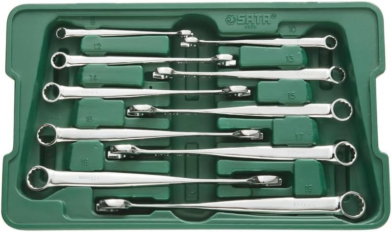 مجموعة مفاتيح تركيب SATA، 10 قطع - أبعاد: 8، 10، 12، 13، 14، 15، 16، 17، 18، 19 مم