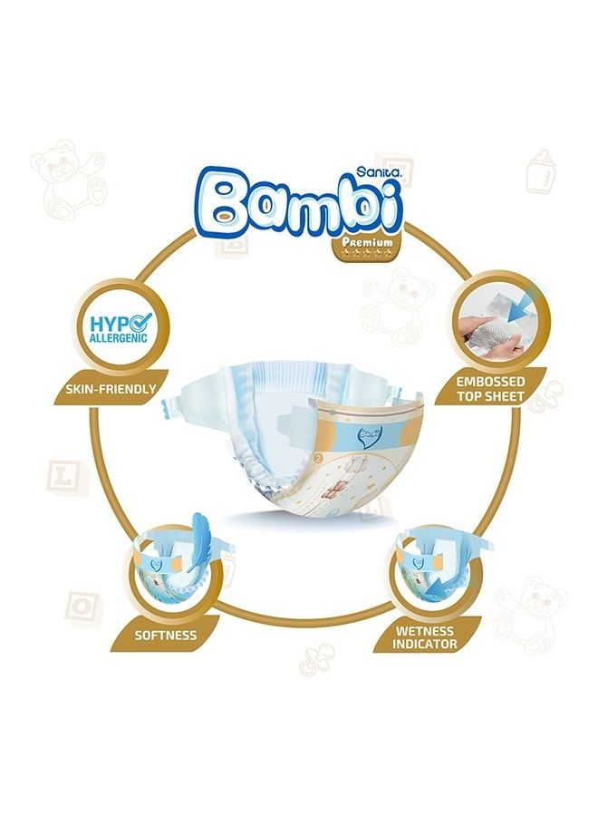 Sanita Bambi Baby Diapers Super Pack Size 2, Small, 3-6 Kg, 168 Count - Image 5