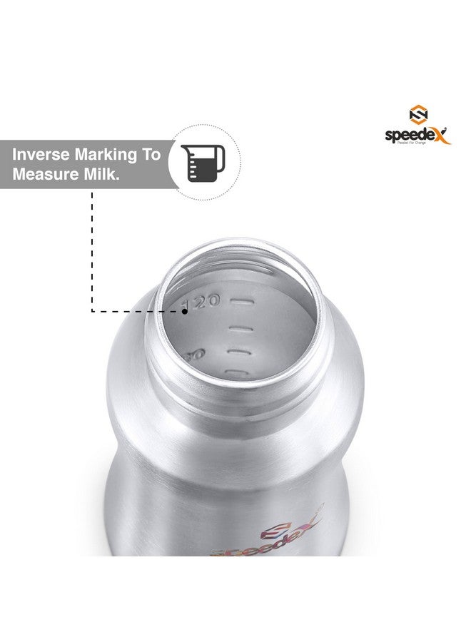 Speedex Stainless Steel Infant Baby Feeding Bottle, Bpa Free, Anti-Colic, Plastic-Free, Medium-Flow Nipple (140 Ml) - Image 5