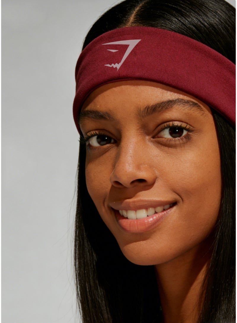 جيمشارك Sports performance headband - moisture wicking fabric hair accessory with gym, yoga, and daily styling logos - Image 3