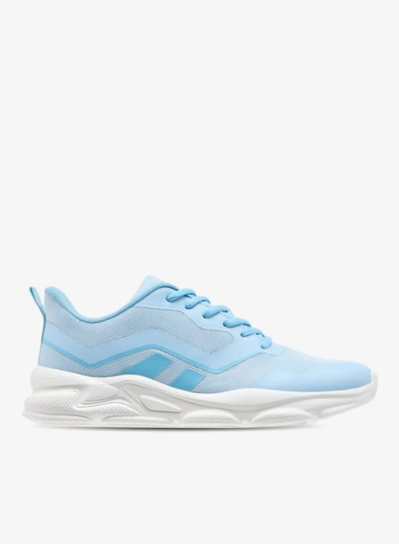 Women Textured Lace-Up Sports Shoes with Pull Tabs