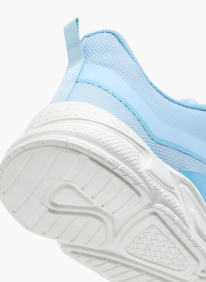 Oaklan by Shoexpress BLUE Women Textured Lace-Up Sports Shoes with Pull Tabs for Women | Best Price UAE