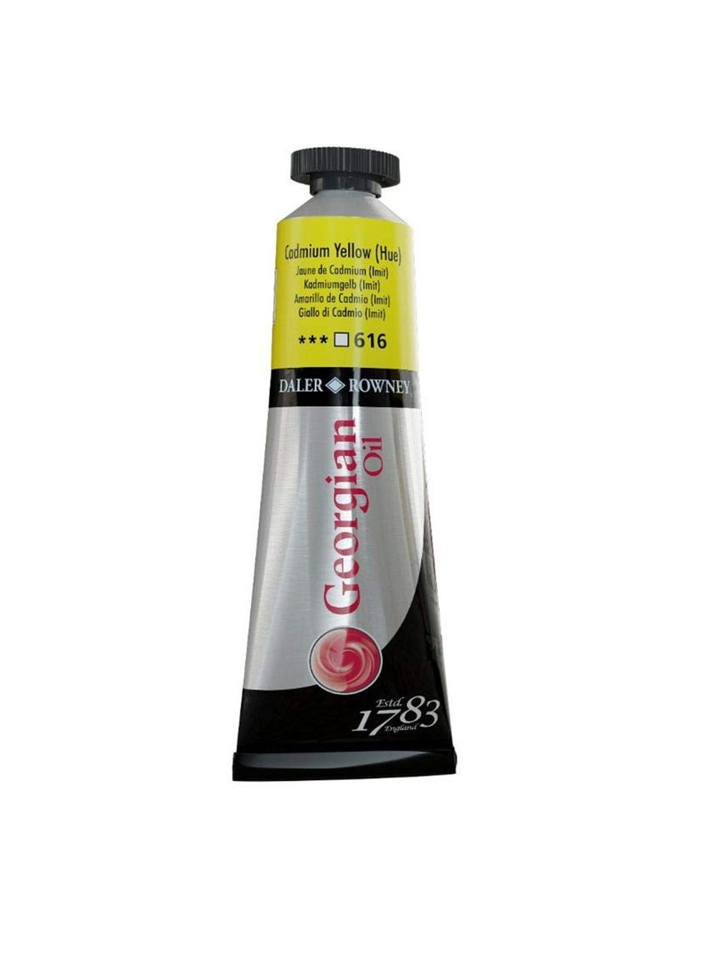 Daler Rowney - Georgian Oil Colour Tube 38ml Content Cadmium Yellow Hue - Image 1