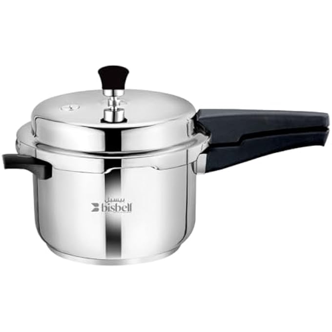 Bisbell Premium Stainless Steel Pressure Cooker 3L Induction Compatible 45Mm Thick BaseBb2096 - Image 1
