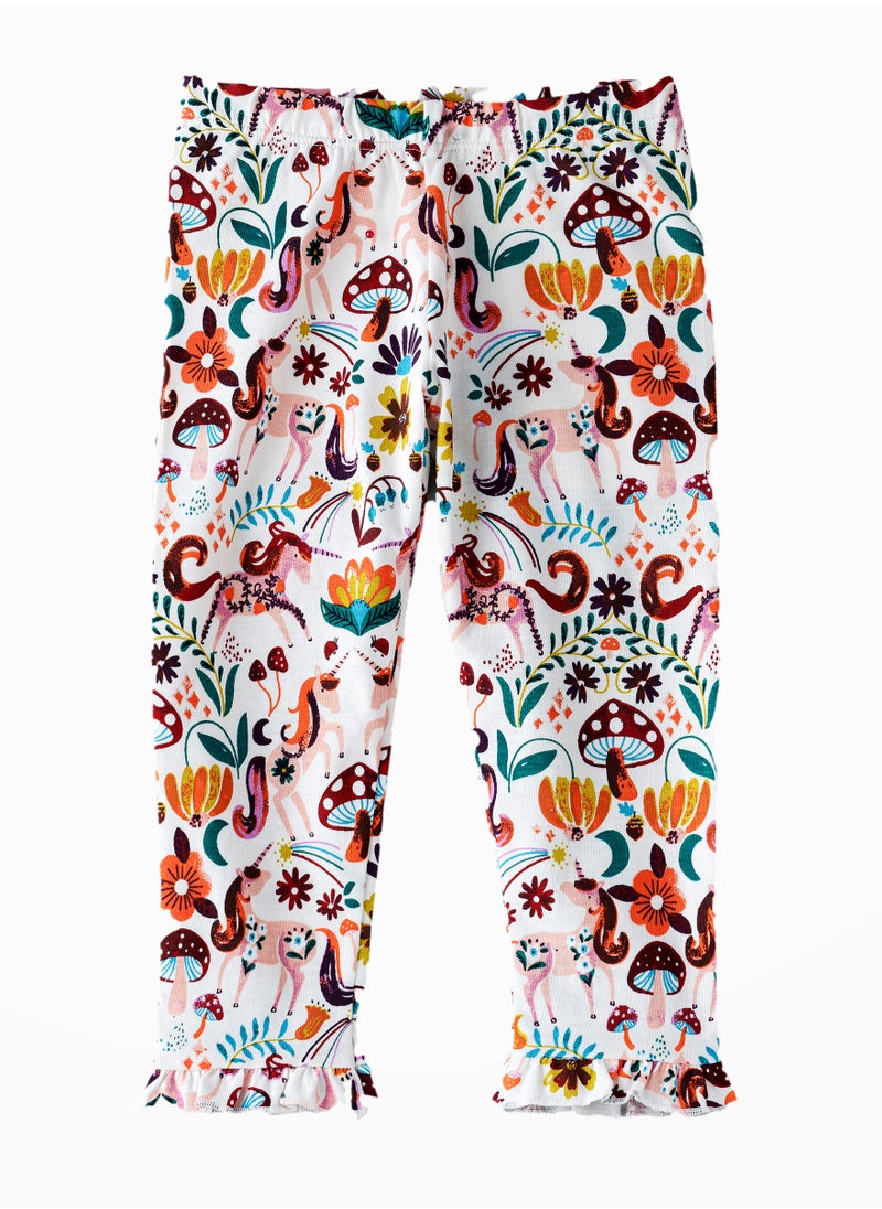 Jelliene Girls All Over Printed Knit Sweat Pants, Soft and Comfortable Sweatpants for Girls  - Image 1