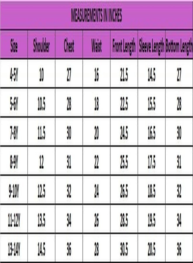 LILPICKS Ethnic Motif Printed Peplum Angrakha Kurta Palazzo Set for Girls (Multi Black) (4-5Y) - Image 2