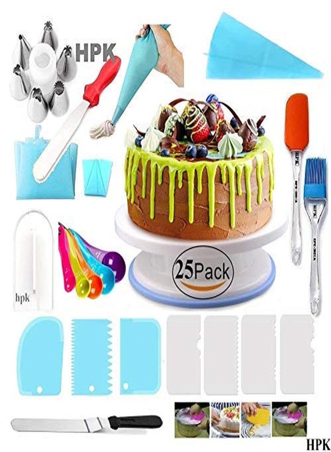 HPK 25 New Pack Cake Making Supplies Decoration Sculpting Tools & Accessories Set Multi Color (Code-hpk-0ak5) - Image 2