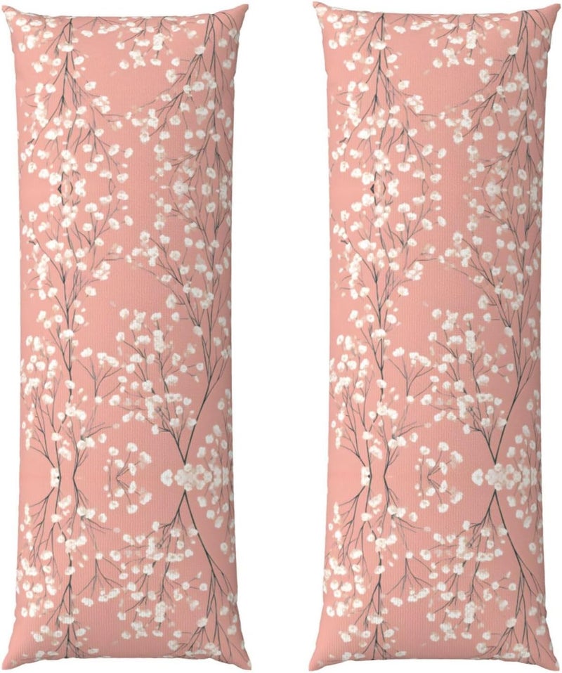 Baby's Breath Print Long Body Pillowcase 20x54in Stylish and Comfortable Pillow Cover for A Restful Sleep - Image 1