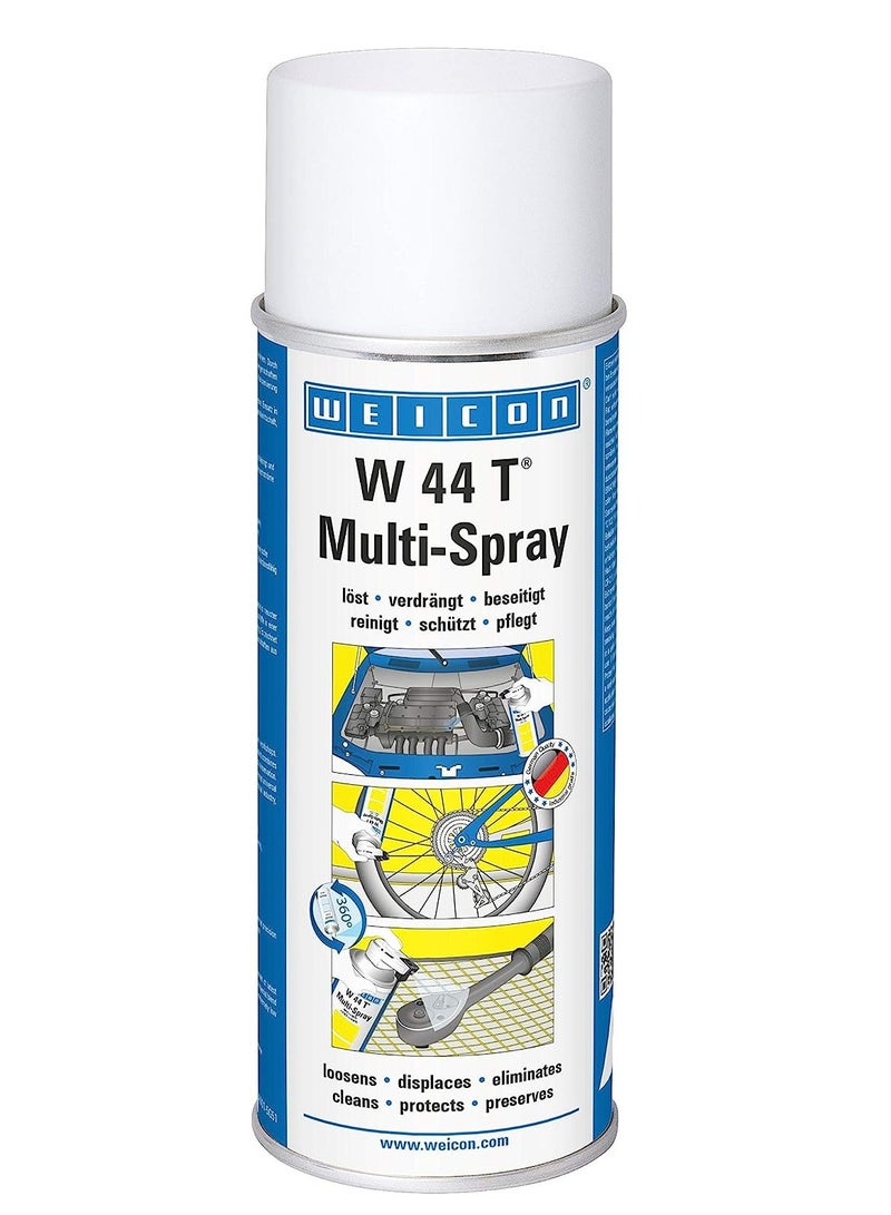 WEICON W 44 T Multi-Spray | 400 ml |  Multifunctional oil, creeping oil, starter spray, rust remover, chain spray I For Industry and household - Image 1