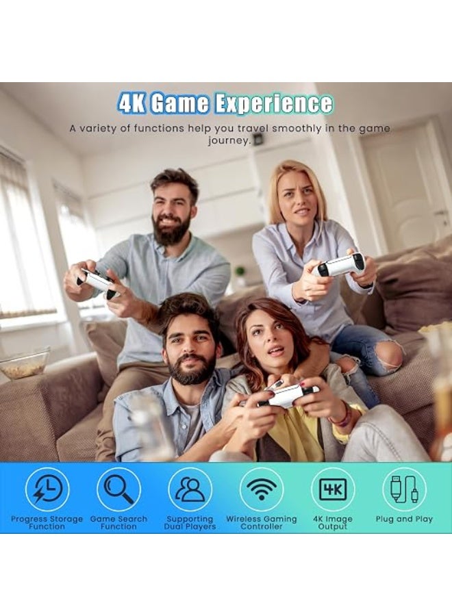 Wireless Retro Gaming Console, 4K HDMI TV Stick, 20,000+ Classic Games, 23 Emulators, Dual Wireless Controllers, 64GB Storage - Image 2