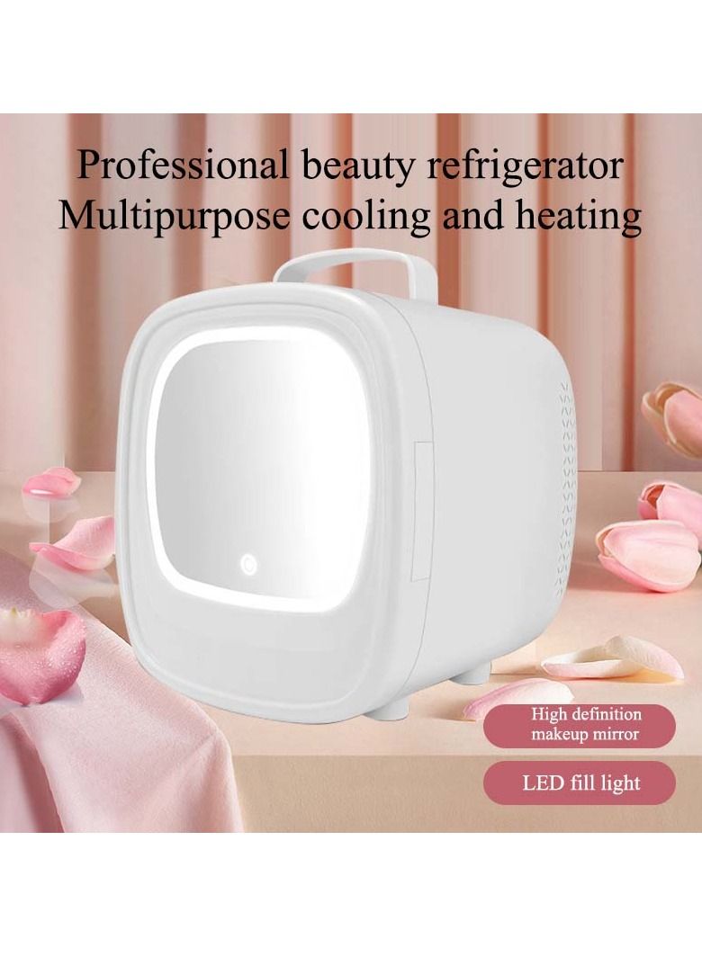 Cool Baby COOLBABY Skincare Fridge with LED Mirror, 6L Beauty Mini Fridge Skin Care Cosmetic Makeup Refrigerator with LED Light, Small Refrigerator Cooler or Warmer (White)  - Image 2