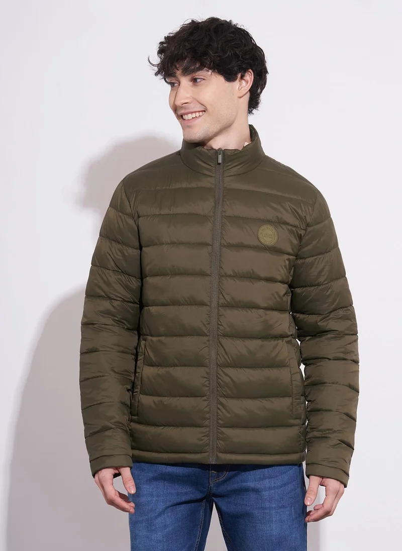 بيينغ هيومان Long Sleeves Mock Collar Padded Jacket