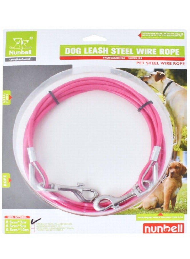 نونبيل Nunbell الوردي أسلاك الفولاذ المقود (300x0.5cm) 1 قطعة - Image 1