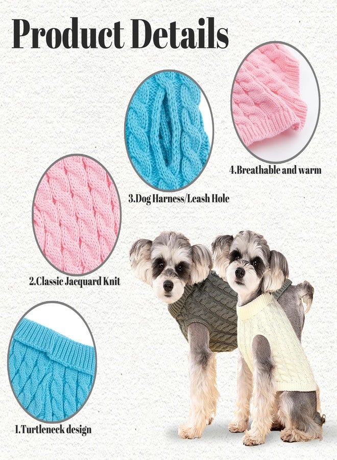 krastmon Dog Sweater, Grey XL Dog Pullover Sweater, Turtleneck Knitwear, Dog Outfits for Small Dogs and Medium Dogs, Warm Clothes for Bulldog, Poodle, Yorkshire, Cocker Spanie etc. - Image 5