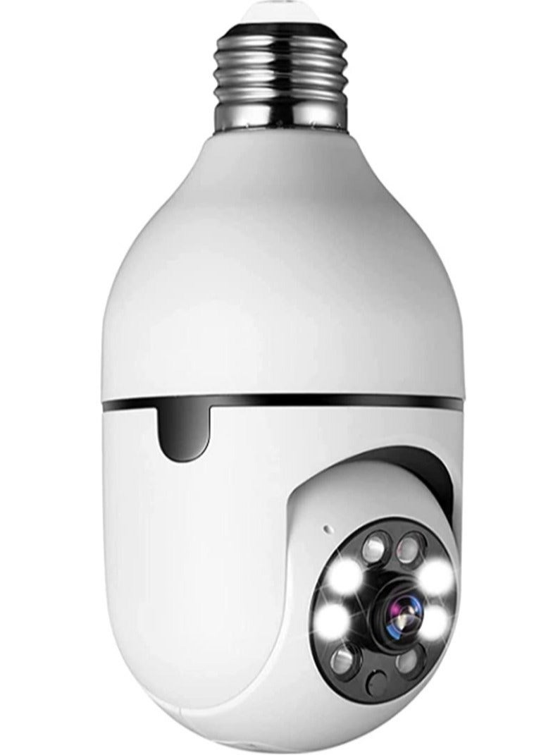 NEW Security Light Camera Smart Wireless WiFi Full Color Bulb Camera 2.4GHz 360-Degree Panoramic IP Camera – Pack of 10 (E27) - Image 1