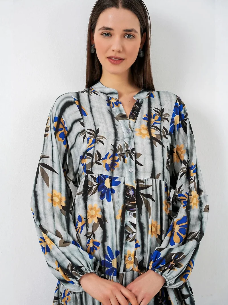 بيغ دارت BDART Patterned V-Neck Maxi Dress