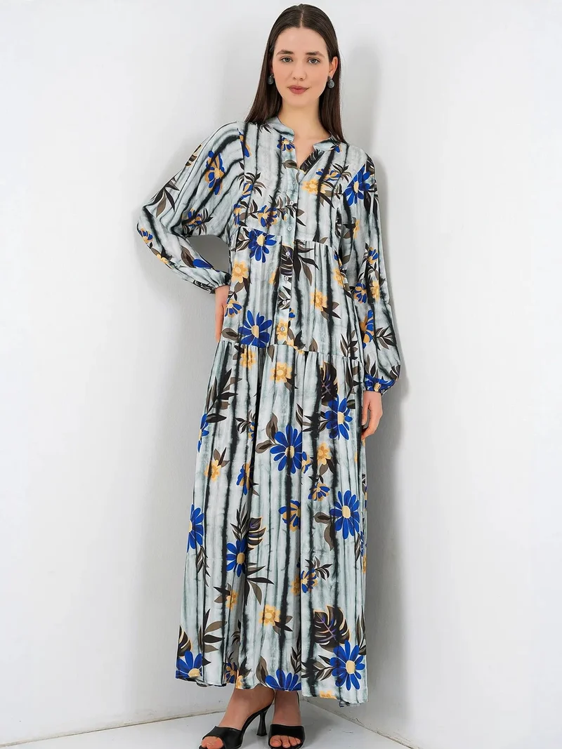 بيغ دارت BDART Patterned V-Neck Maxi Dress