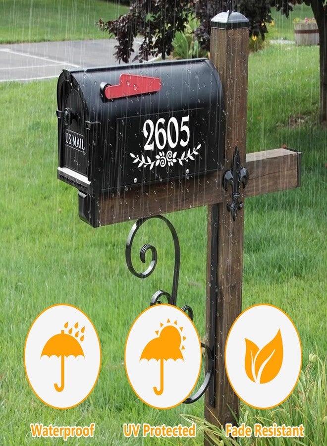 HLARTNET 48 Pcs Waterproof Mailbox Numbers Stickers, Reflective Mailbox Numbers 3 Inch Self Adhesive 0-9 Vinyl Number for Mailbox, Door, Garbage Bins, 4 set, White - Image 5