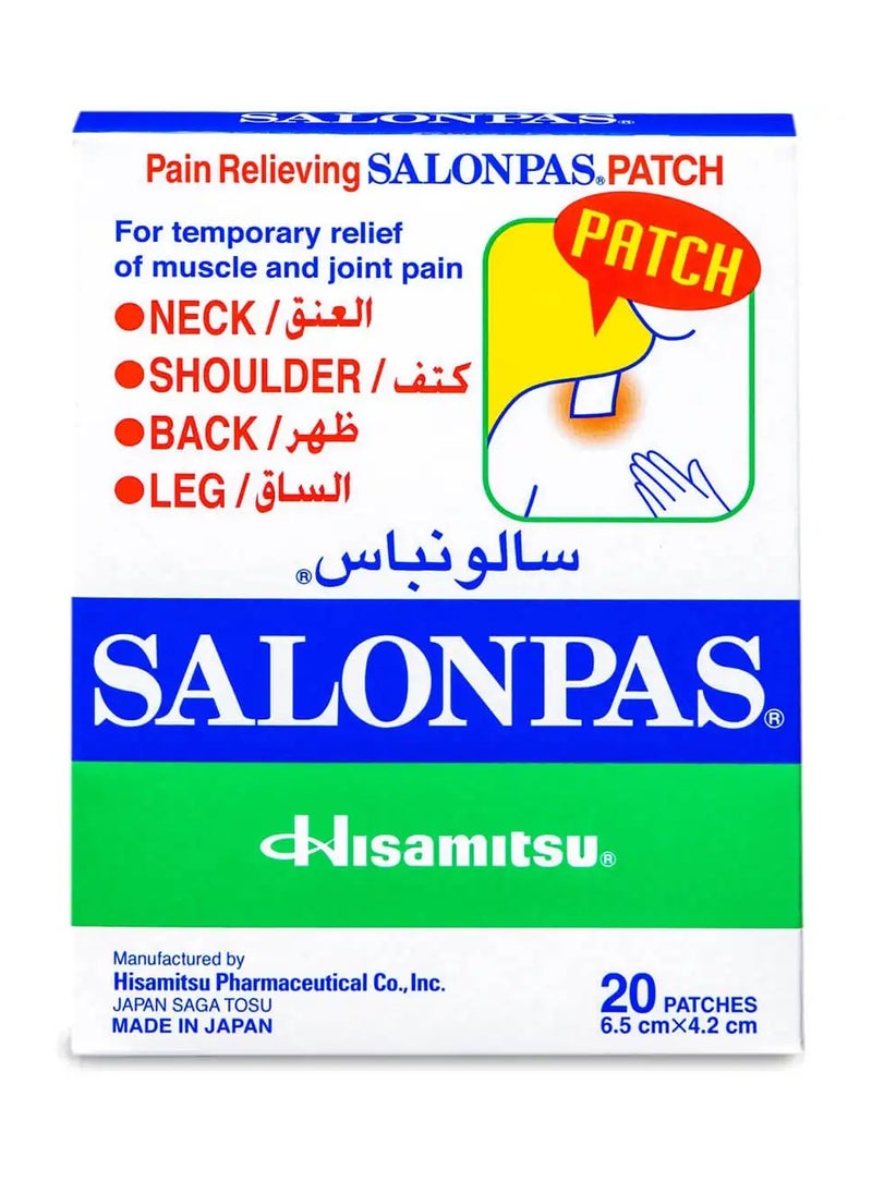 Salonpas Pain Relief Patch Small 20 Patches