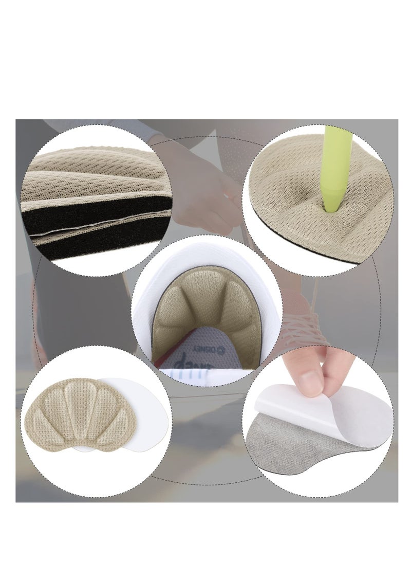 Zikra Heel Grips Liner Cushions Insole, 12 Pieces Shoes Insert Pads for Loose Too Big Shoes Prevent Rubbing Blisters Slip Filler Improve Shoe Fit and Comfort for Men Women - Image 4